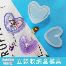 Load image into Gallery viewer, Circular Heart-shaped Square Plum Blossom Storage Box Mold
