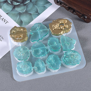 Irregular Shaped Stone Pendant Silicone Mold