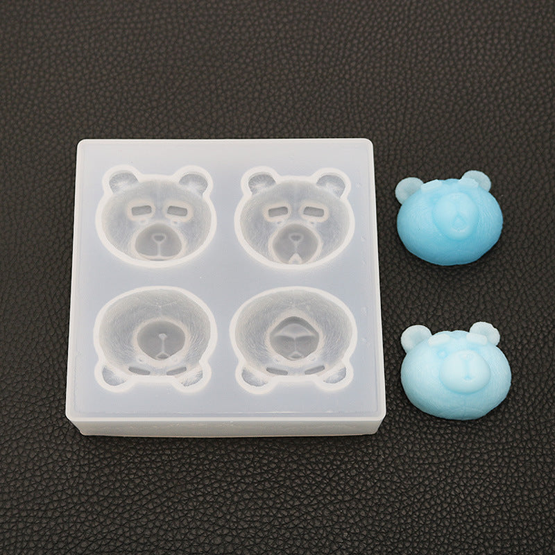 4 Emoji Bear Cat and Dog Mold