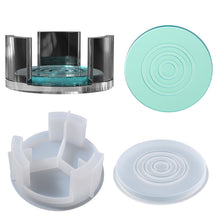 Load image into Gallery viewer, Stripe Circular Coaster Storage Set Silicone Mold
