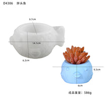 Load image into Gallery viewer, Animal Gypsum Succulent Flower Pots Silicone Mold
