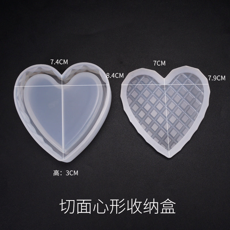 Heart-shaped Cut Storage Box Mold