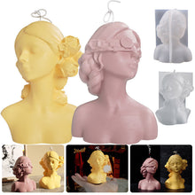 Load image into Gallery viewer, Rose Blindfolded Girl Candle Mold
