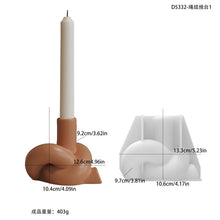 Load image into Gallery viewer, Simple European Knot Long Candlestick Silicone Mold

