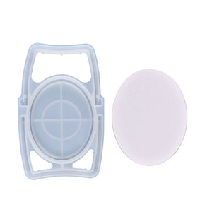 Elliptical Cosmetic Mirror Acrylic Lens Silicone Mold