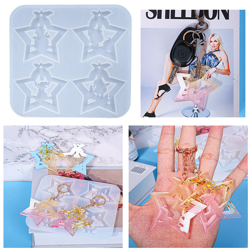 Christmas Star Keychain Mold