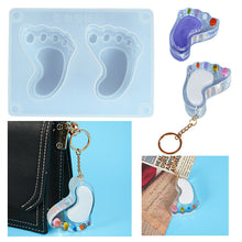 Load image into Gallery viewer, Foot Pendant Silicone Mold
