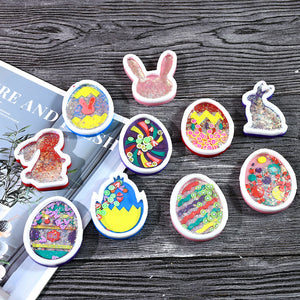 Cartoon Easter Egg Rabbit Hanging Silicone Mold