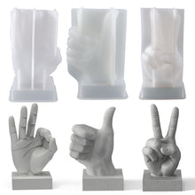 Load image into Gallery viewer, OK Thumb Scissors Hand Gesture Candle Mold
