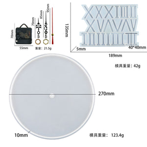 Roman Arabic Clock Mold