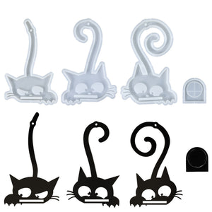 Three Kittens Wall Decoration Candle Holder Mold