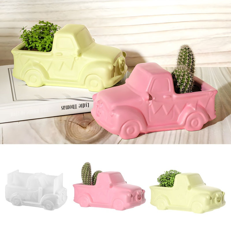 Car Potted Plant Candle Silicone Mold