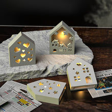 Load image into Gallery viewer, Luminous Hollow House Storage Box Silicone Mold
