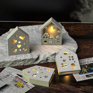 Luminous Hollow House Storage Box Silicone Mold