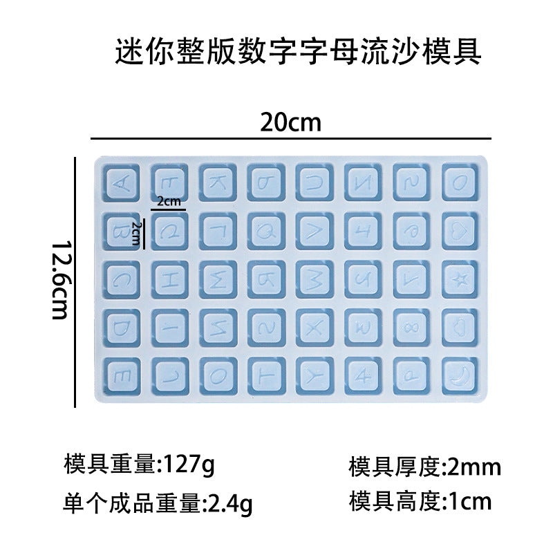 Mini Full Page Letter Flowing Sand Mold