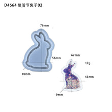 Load image into Gallery viewer, Cartoon Easter Egg Rabbit Hanging Silicone Mold
