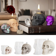 Load image into Gallery viewer, Large Medium Small Skeleton Head Mold
