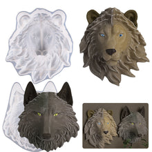 Load image into Gallery viewer, Large Lion Wolf Head Ornament Mold
