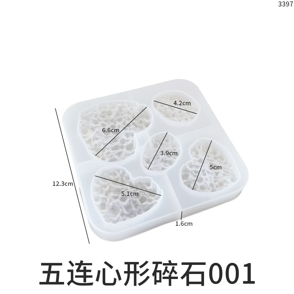 Crystal Cluster Gravel Mold