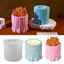 Load image into Gallery viewer, Tree Stump Candle Cup Mold
