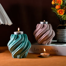 Load image into Gallery viewer, Rotating Twisted Candle Holder Silicone Mold
