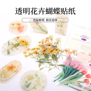 Transparent Flower Stickers