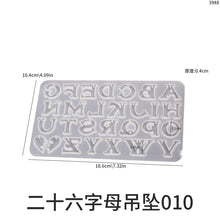 Load image into Gallery viewer, 26 English Alphabet and Number Symbols Love Earrings Mold
