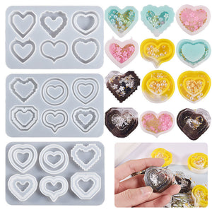 Pixel Love Flowing Sand Pendant Mold