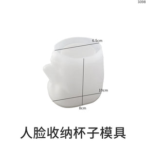 Face Storage Coaster Mold