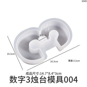 Geometry 1234 Digital Candle Holder Mold