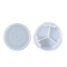 Load image into Gallery viewer, Stripe Circular Coaster Storage Set Silicone Mold
