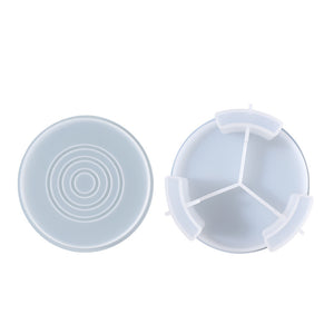 Stripe Circular Coaster Storage Set Silicone Mold