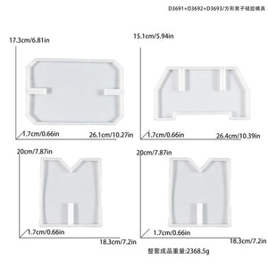 Square Circular Splicing Silicone Mold
