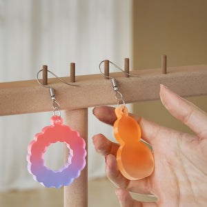 Pendant Snowman House Christmas Tree Earrings Silicone Mold
