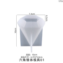 Load image into Gallery viewer, Cylindrical Cone Ring Holder Mold
