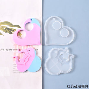 Love Minnie Key Pendant Silicone Mold