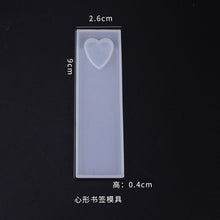 Load image into Gallery viewer, Heart shaped Box Hollow Pendant Bookmark Mold
