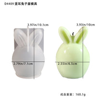 Load image into Gallery viewer, Easter Cute Egg Fold Ear Rabbit Candle Mold
