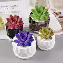 Load image into Gallery viewer, Diamond Cut Flower Pot Mold
