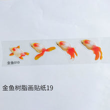 Load image into Gallery viewer, Goldfish Paintings Material Stickers
