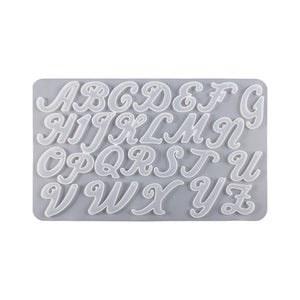 Large English Letter Keychain Mold