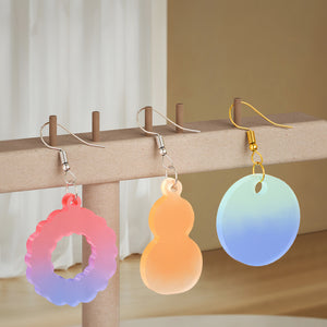 Pendant Snowman House Christmas Tree Earrings Silicone Mold