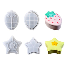 Load image into Gallery viewer, Strawberry Star Silicone Box Mold
