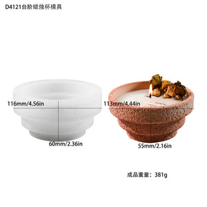 Step Candle Cup Silicone Flower Pot Mold