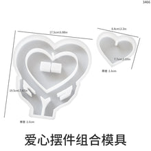 Load image into Gallery viewer, Moon Dolphin Heart Shaped Pendant Photo Frame Mold
