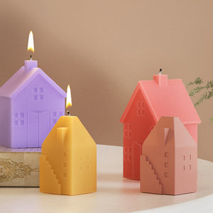 3D House Candle Silicone Mold