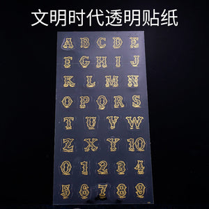 Transparent Gold Sticker Material