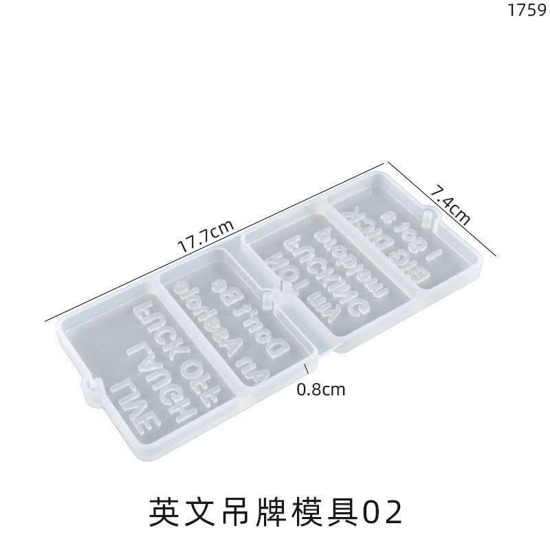 English Hanging Label Mold