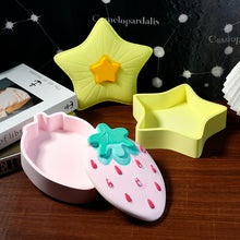 Load image into Gallery viewer, Strawberry Star Silicone Box Mold

