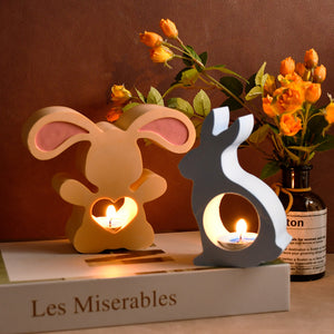 Easter Rabbit Candle Holder Silicone Mold